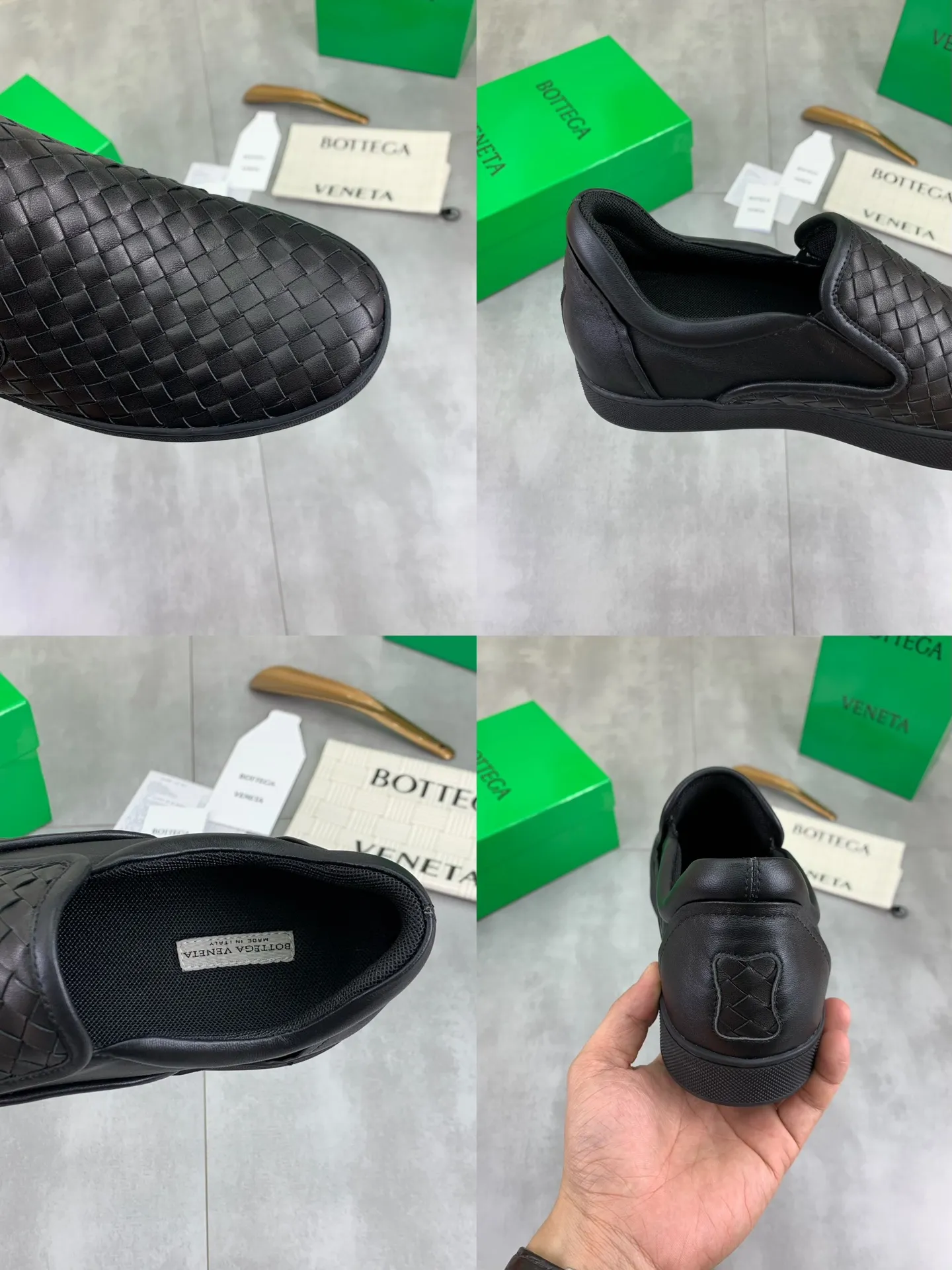 Factory price P720 💰Top quality💎💎💎 BOTTEGA VENETA official website synchronous couple👫The latest top version of the highest version of BV high-top casual shoes in the market, accept material comparison, shoe type comparison, process comparison, practical and textured, versatile, suitable for any occasion, the more you look at it, the more flavorful it becomes. Pure hand-woven craftsmanship - upper material, imported original woven calfskin - high-quality water-dyed cowhide inside - original private model customized outsole -Size: male 39-44 (customized 38 45 46) female 35-39 (customized 34 40 41) Comes with original BV green box, complete packaging.